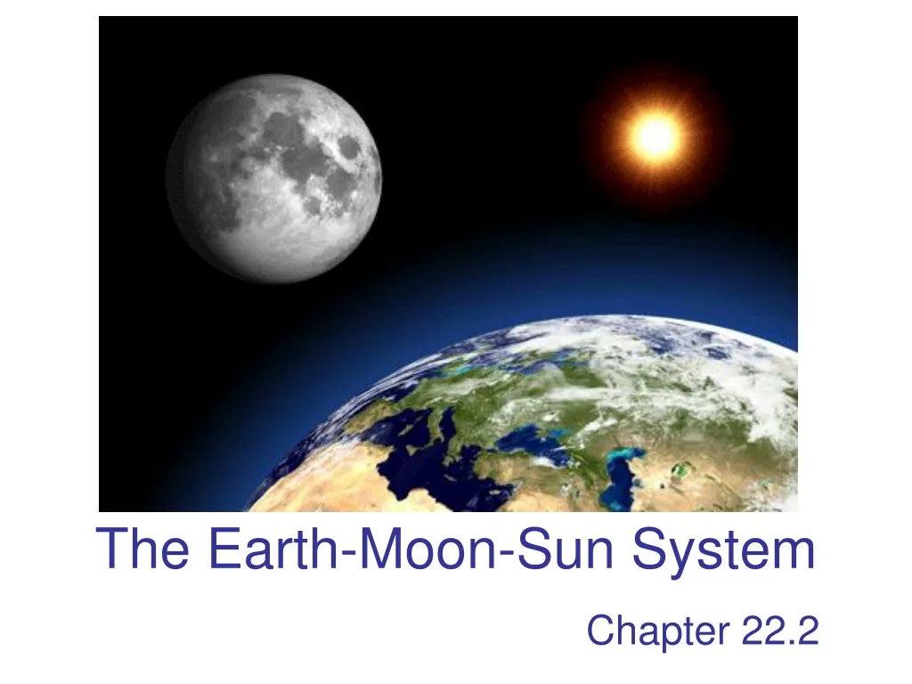 the earth moon sun system