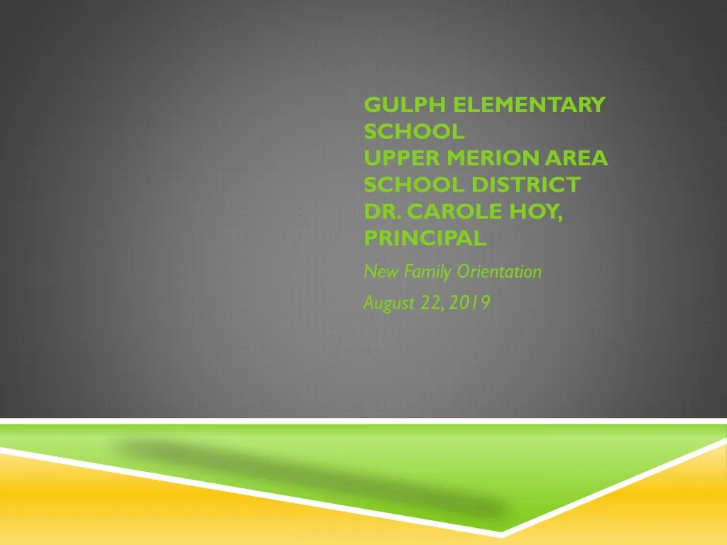 gulph elementary school upper merion area school district dr carole hoy principal