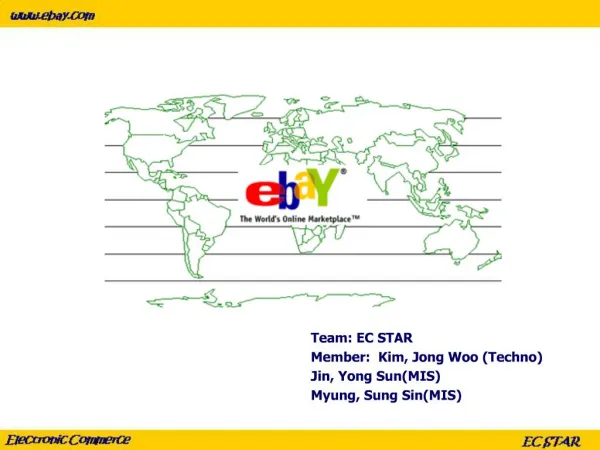 Team: EC STAR Member: Kim, Jong Woo Techno Jin, Yong SunMIS Myung, Sung SinMIS