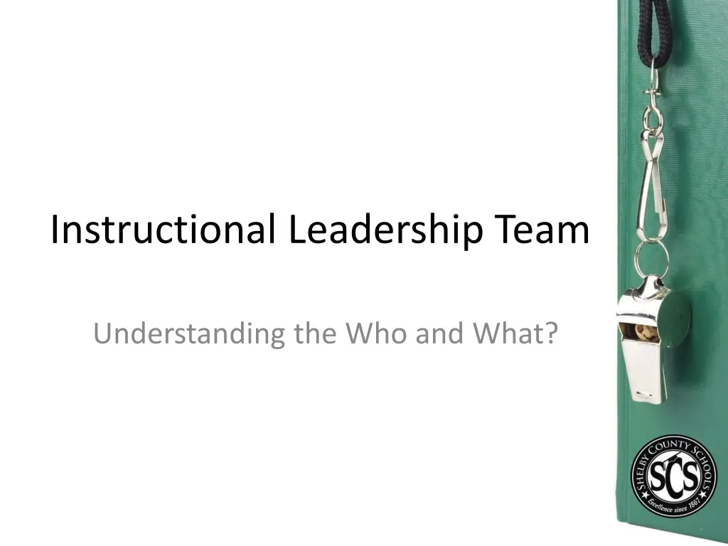 instructional leadership team