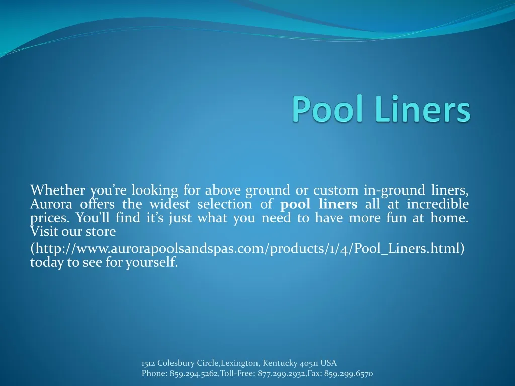 pool liners
