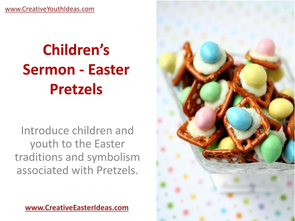 children s sermon easter pretzels