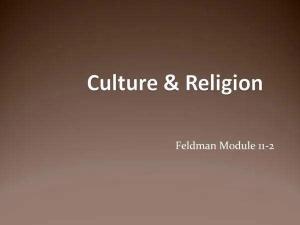 Culture Religion