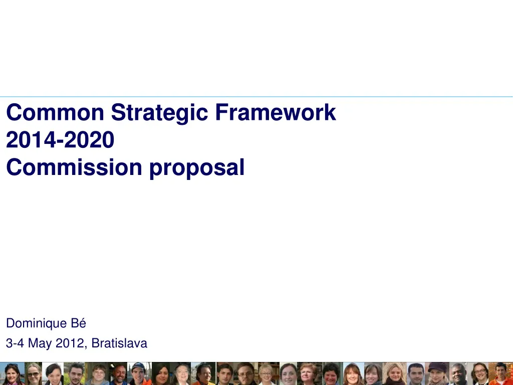 common strategic framework 2014 2020 commission proposal