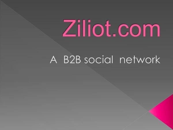 B2B social network