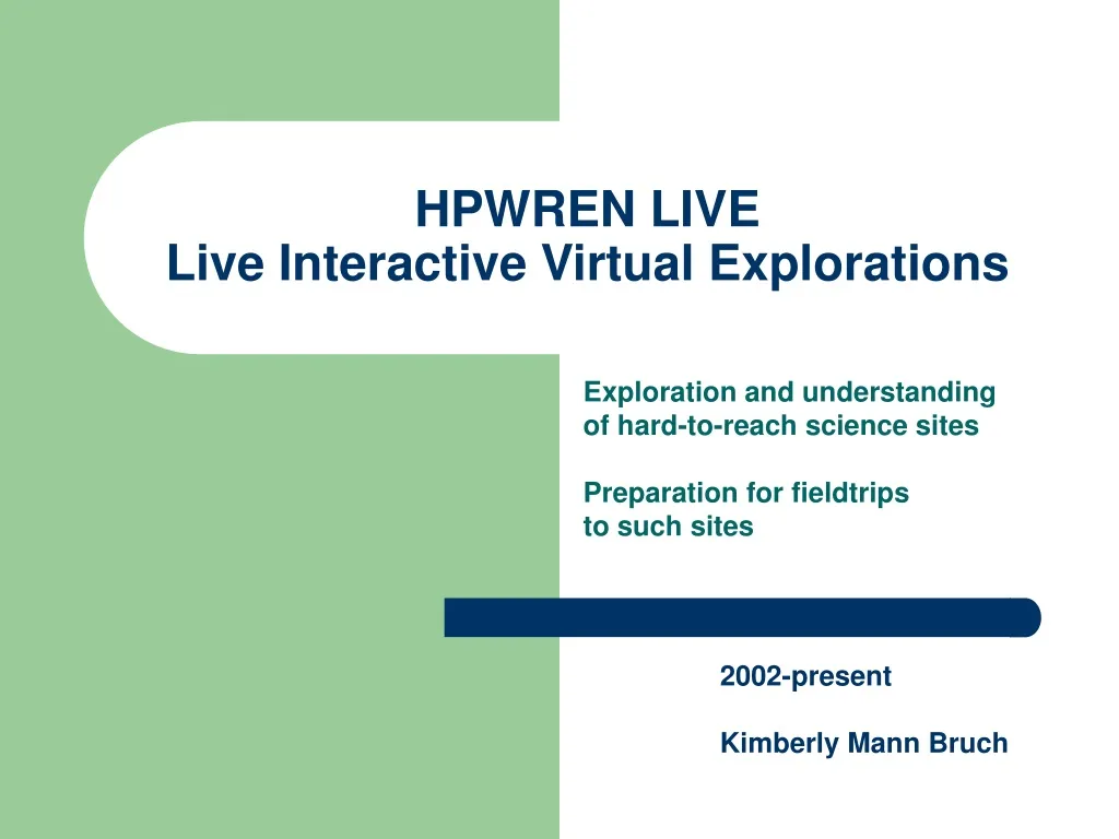 hpwren live live interactive virtual explorations