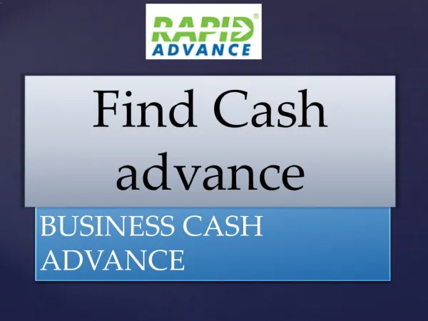 Find Cash advance