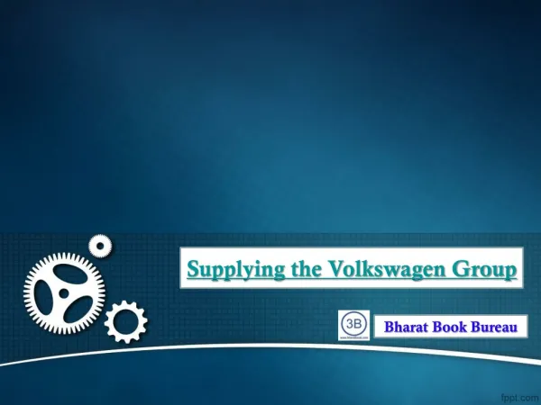 Supplying the Volkswagen Group