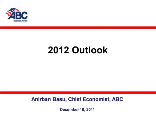 2012 Outlook