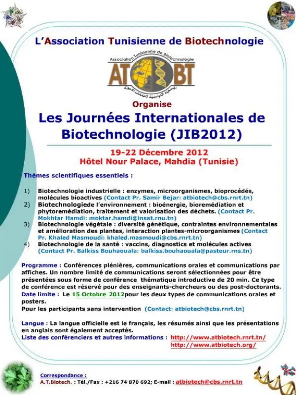 L Association Tunisienne de Biotechnologie