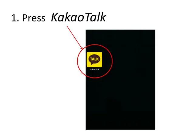 1 press kakaotalk