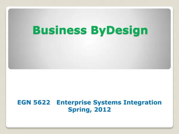 Business ByDesign
