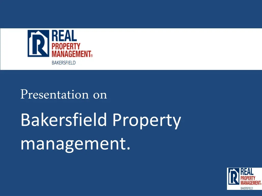 presentation on bakersfield property management