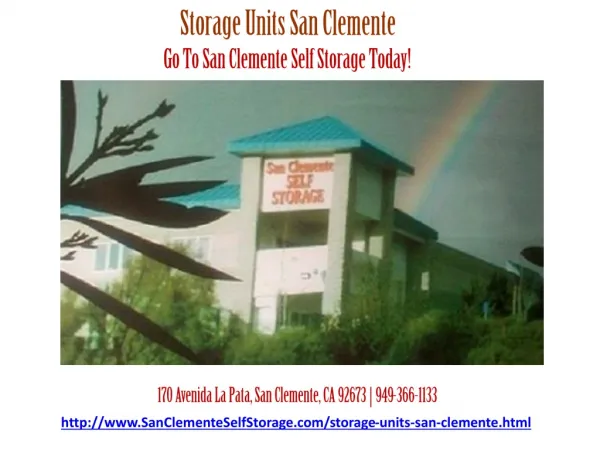 Storage Units San Clemente