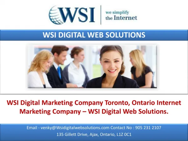 WSI Digital Marketing Company Toronto.