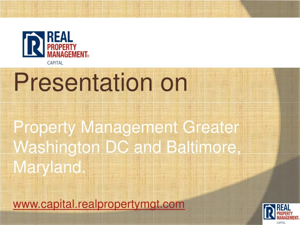 presentation on property management greater
