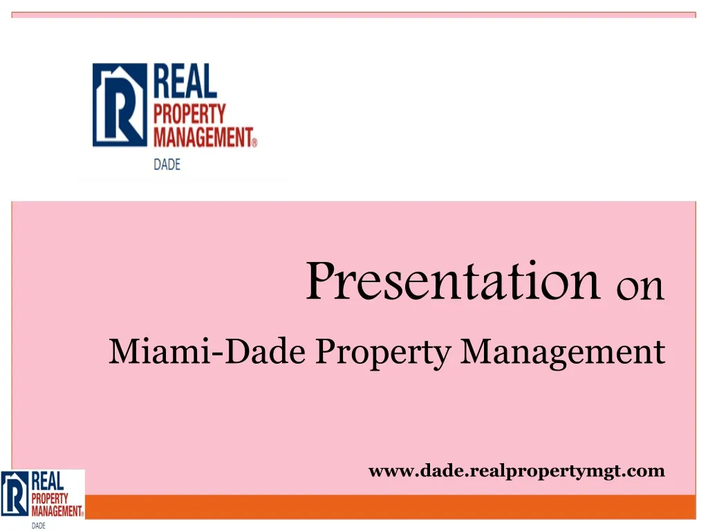 presentation on miami dade property management