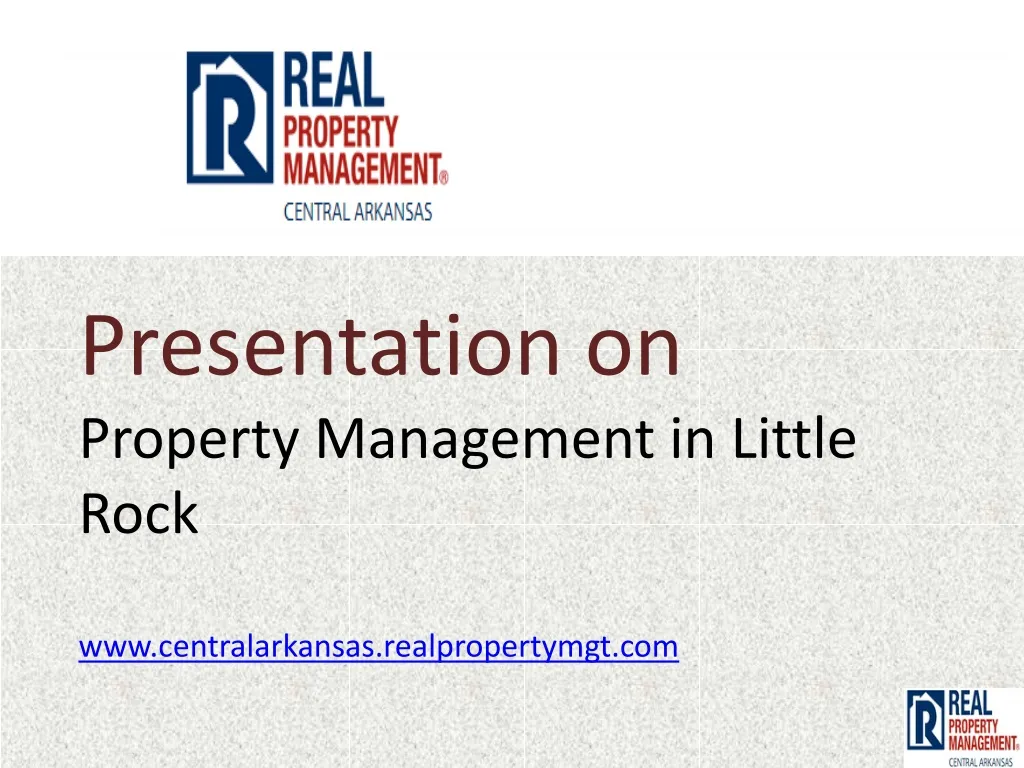 presentation on property management in little