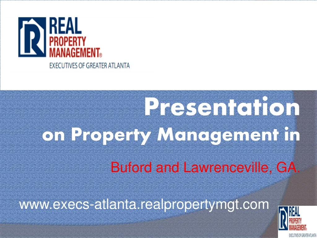 presentation on property management in buford