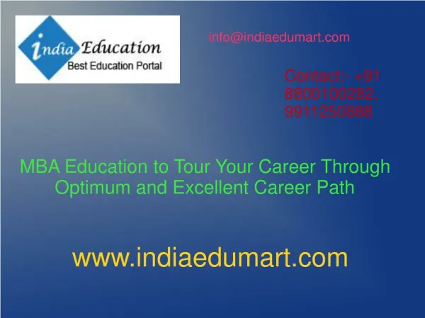 MBA Education to Tour Your Career Through Optimum