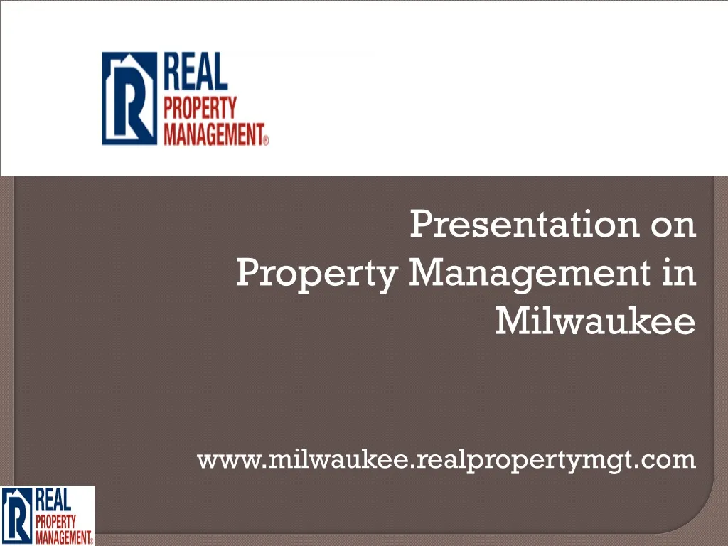 presentation on property management in milwaukee