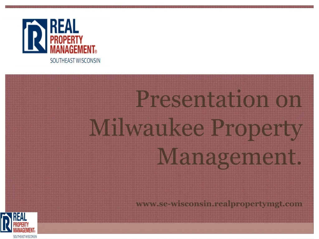 presentation on milwaukee property management