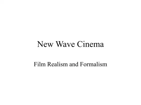 New Wave Cinema