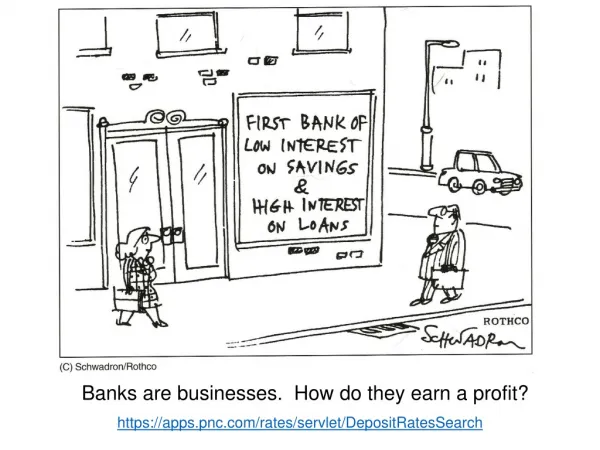 Banks are businesses. How do they earn a profit?
