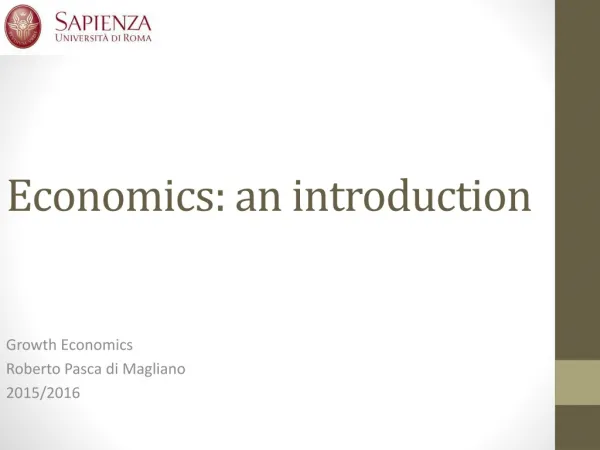 Economics : an introduction