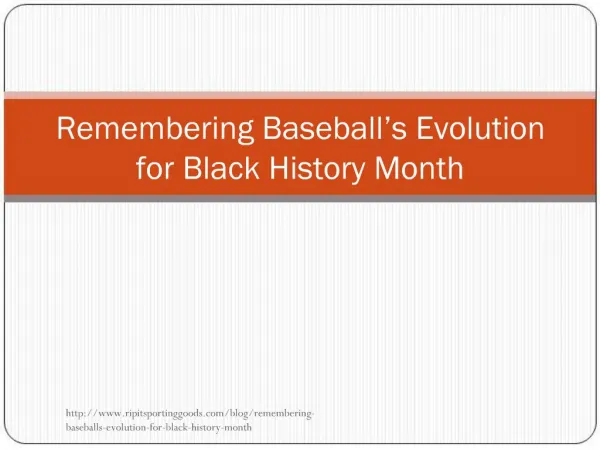 Remembering Baseball's Evolution for Black History Month
