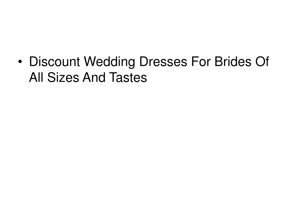 discount wedding dresses for brides of all sizes