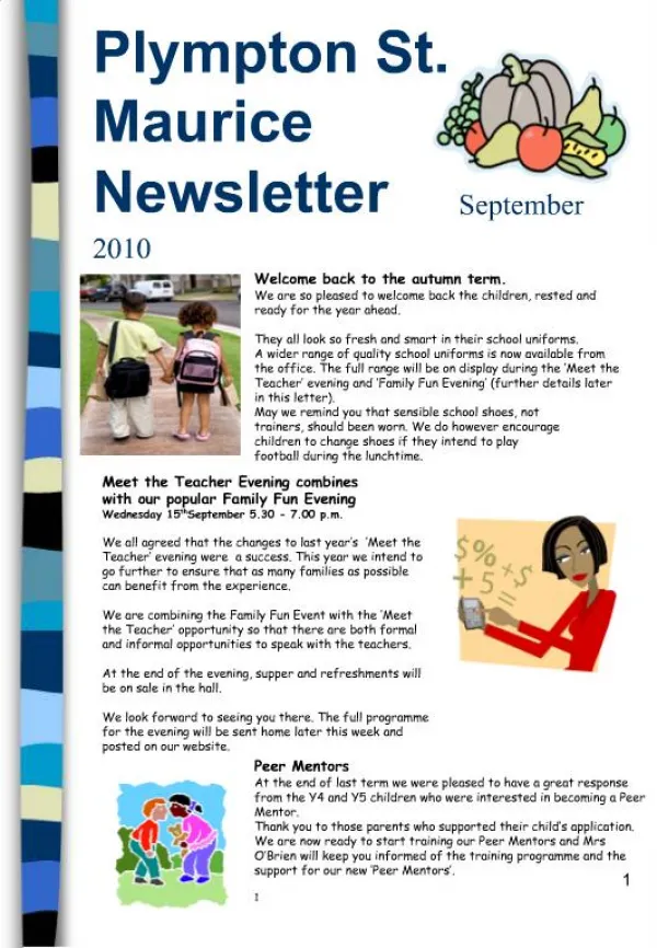 Plympton St. Maurice Newsletter September 2010