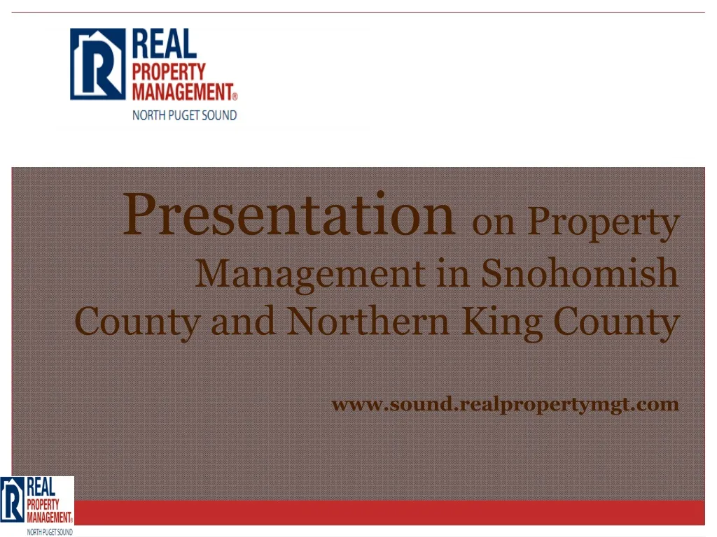 presentation on property management in snohomish