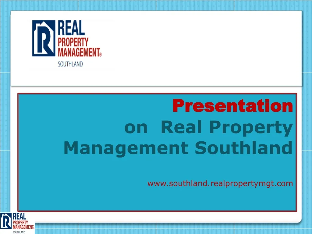 presentation on real property management