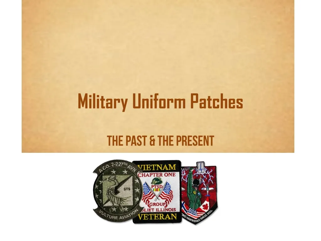 military uniform patches