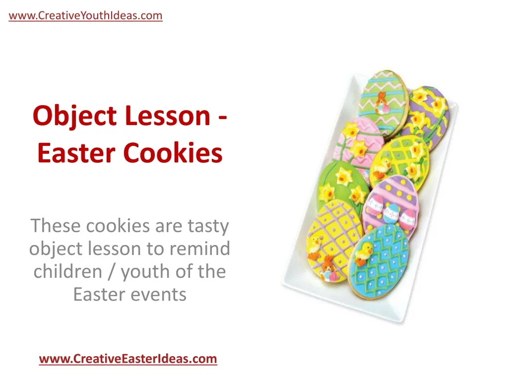 object lesson easter cookies