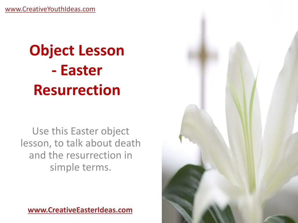 object lesson easter resurrection