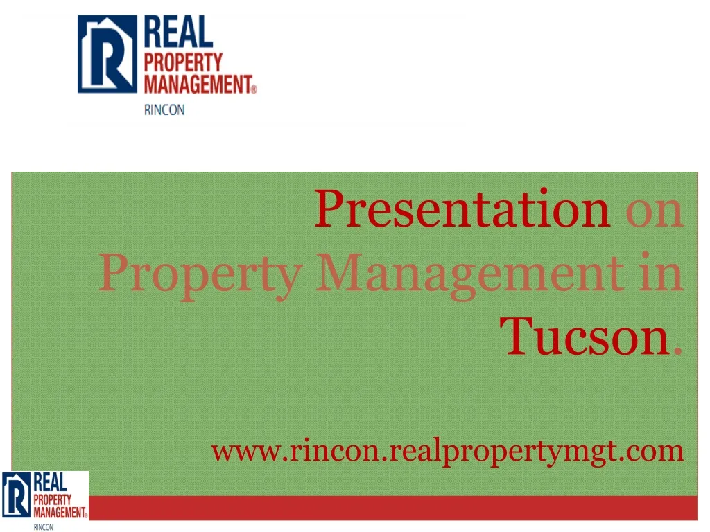 presentation on property management in tucson