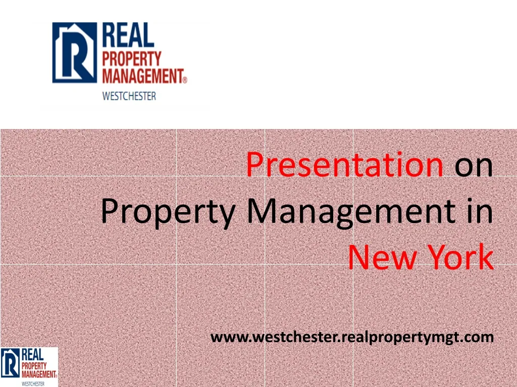 presentation on property management in new york