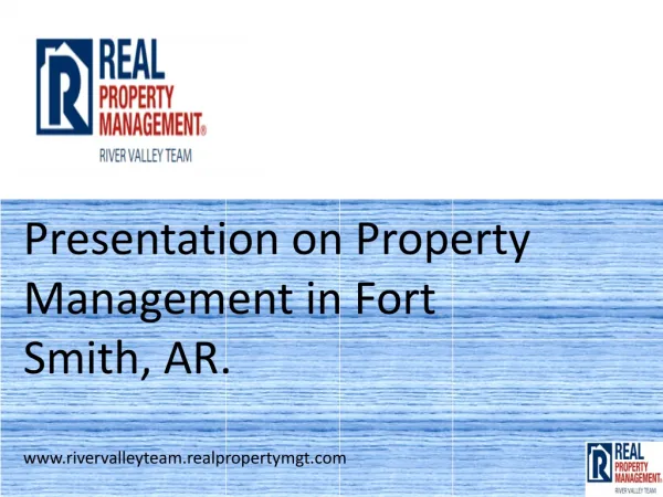 property management river valley AR
