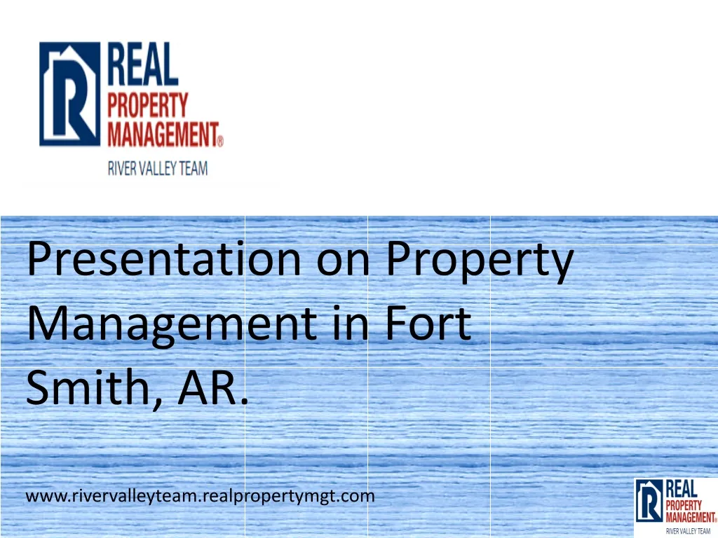 presentation on property management in fort smith