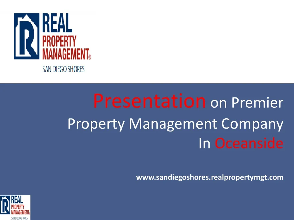 presentation on premier property management