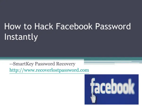 How to Hack Facebook Password Instantly