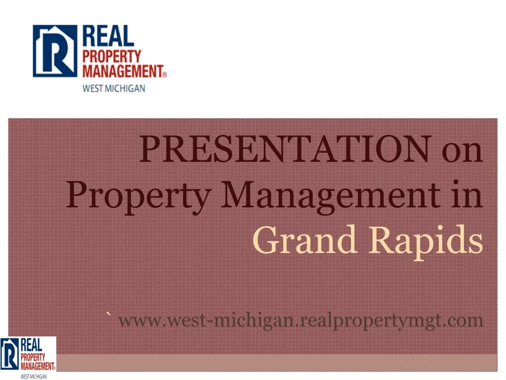 presentation on property management in grand