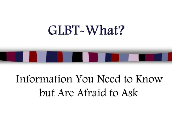GLBT-What