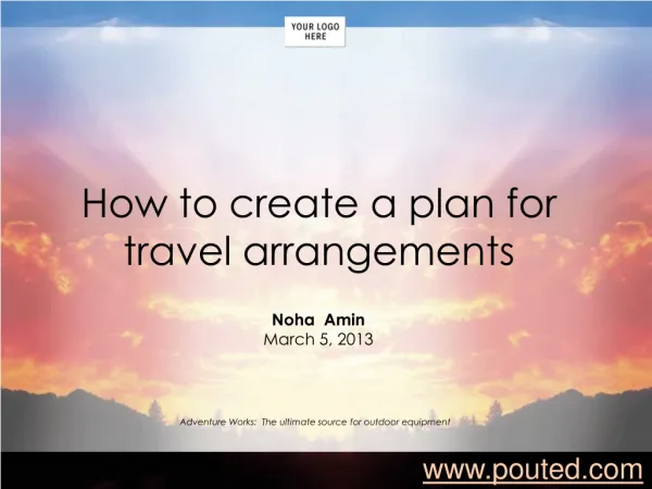 How to create atravel plan arrangememnts?