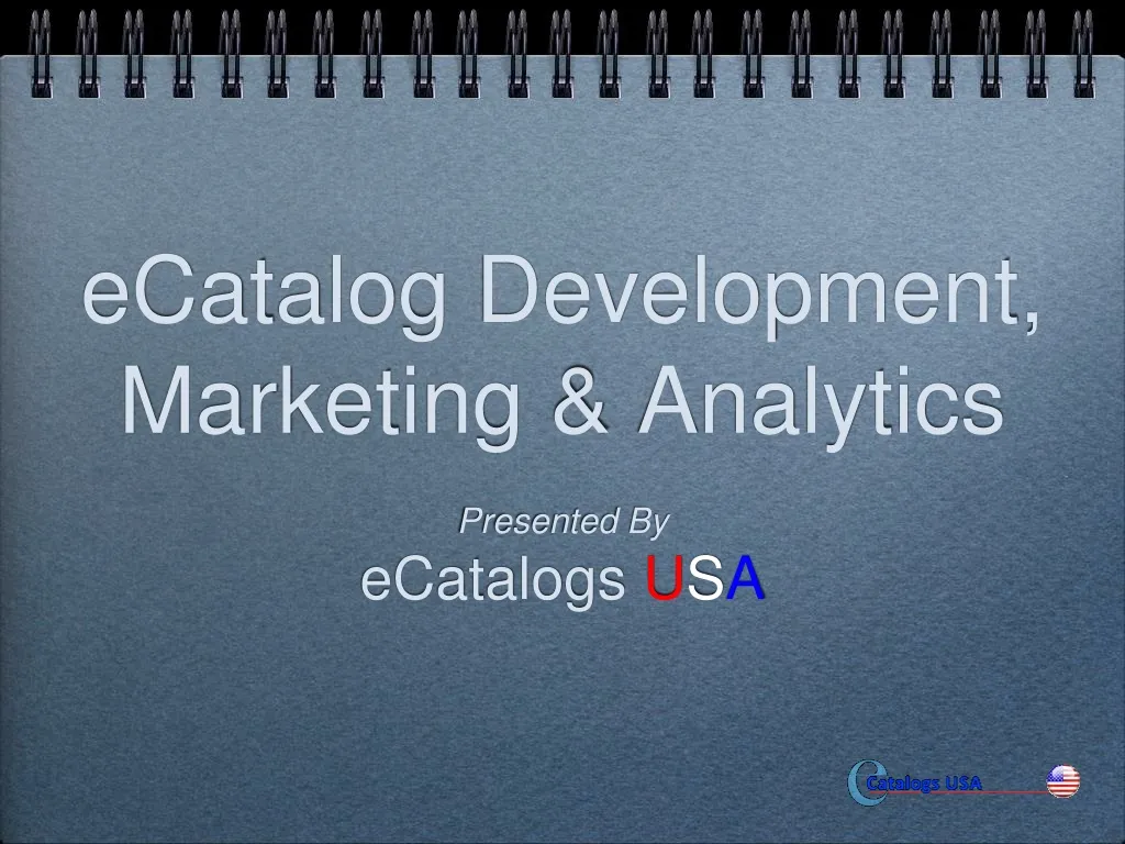 ecatalog development marketing analytics
