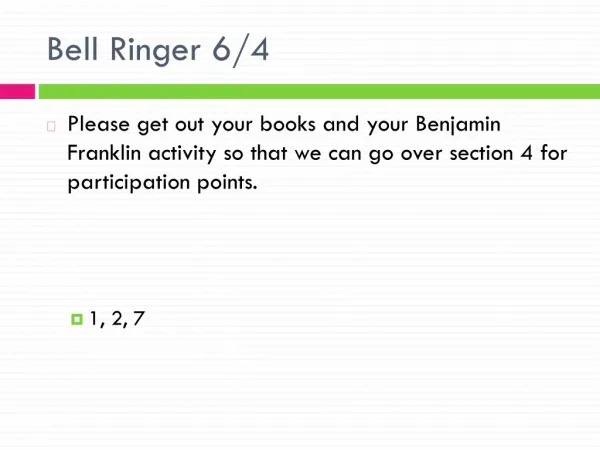 Bell Ringer 6/4
