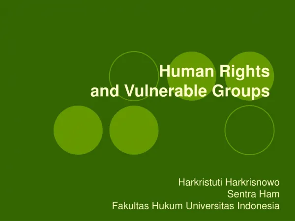 Human Rights and Vulnerable Groups