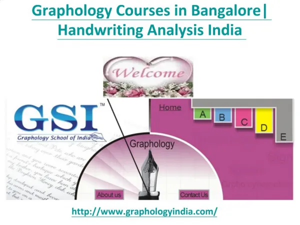 Graphology Courses in Bangalore, Handwriting Analysis India